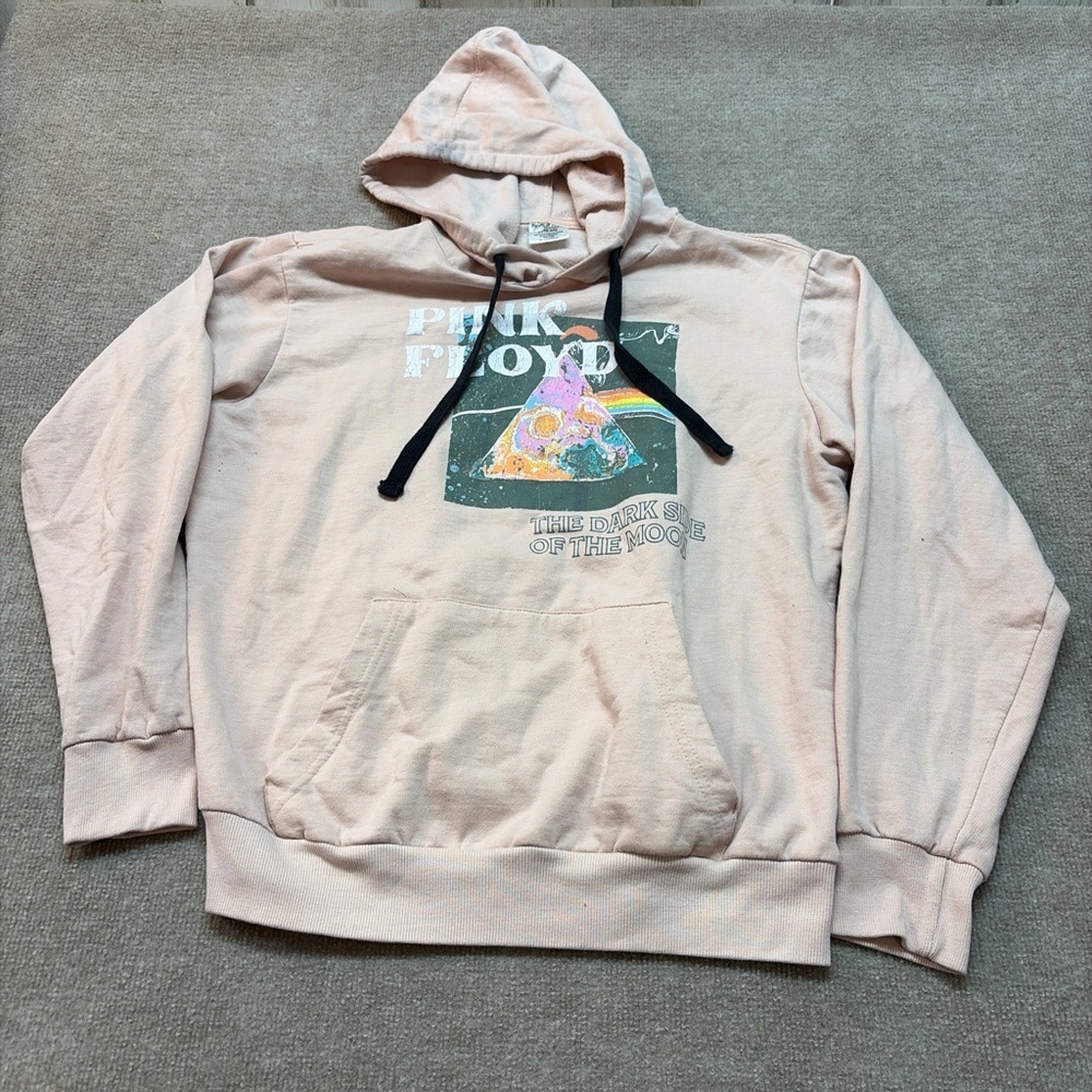 Pink Floyd “The Dark Side of the Moon” Graphic Hoodie | L | 0322